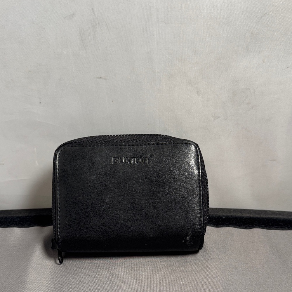 Buxton Black Leather Wallet